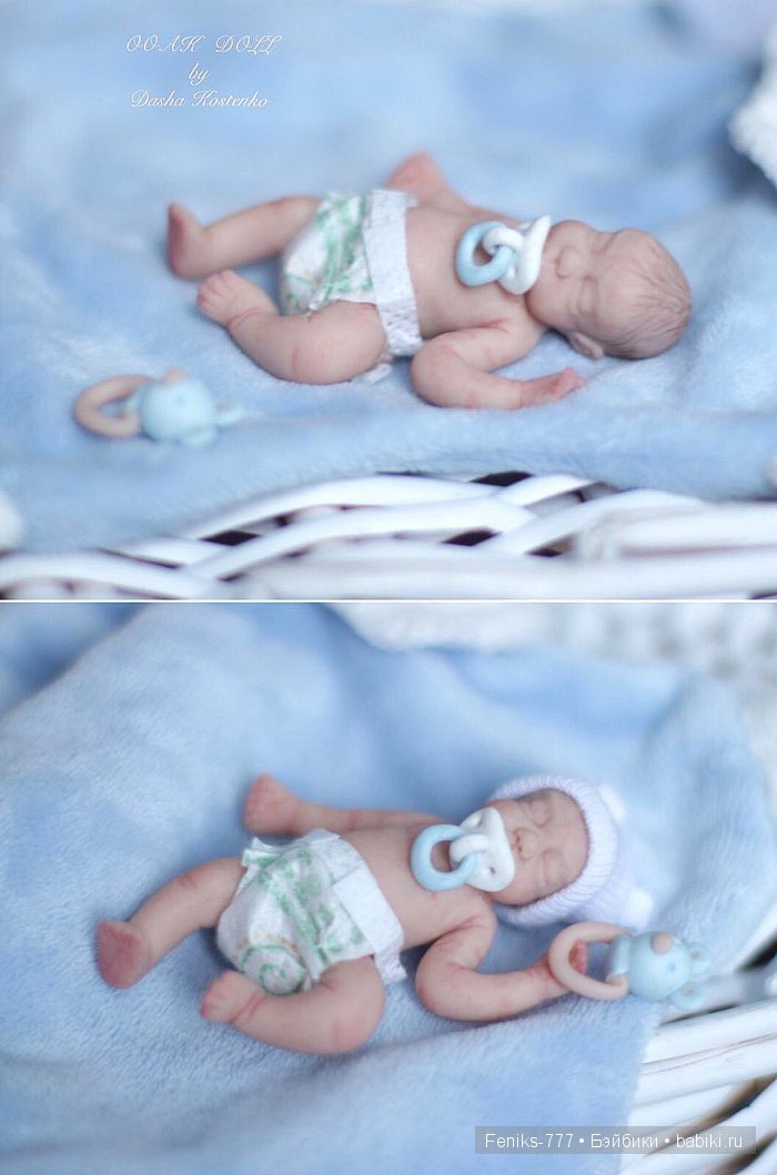 Безмятежные сны...ООАК мини куклы Даши Костенко
