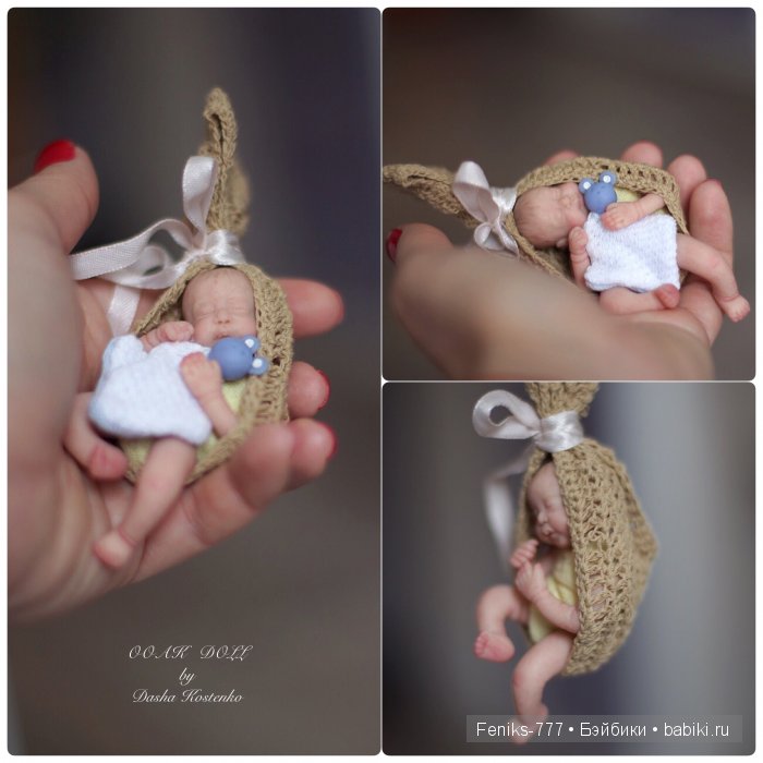 Безмятежные сны...ООАК мини куклы Даши Костенко (фото 8)