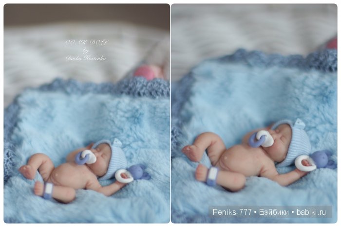 Безмятежные сны...ООАК мини куклы Даши Костенко