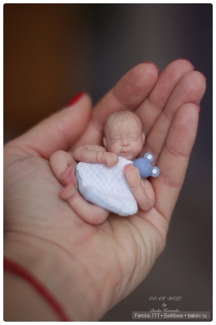 Безмятежные сны...ООАК мини куклы Даши Костенко