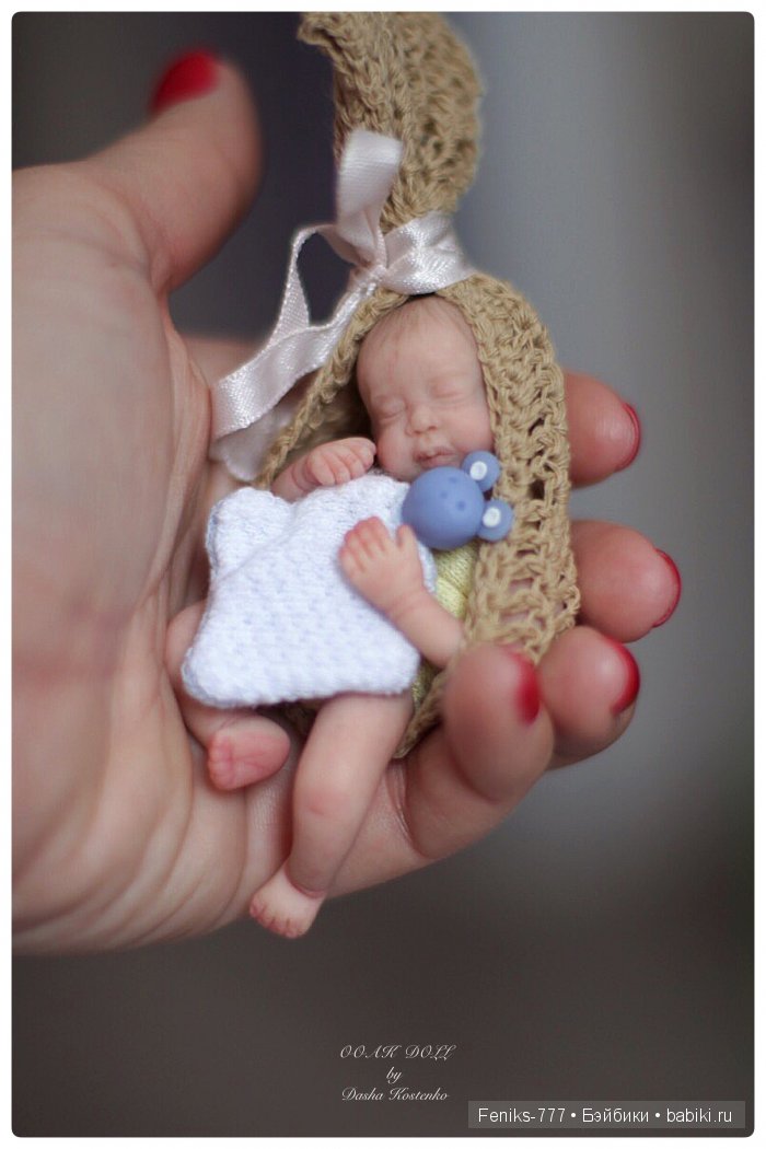 Безмятежные сны...ООАК мини куклы Даши Костенко (фото 6)