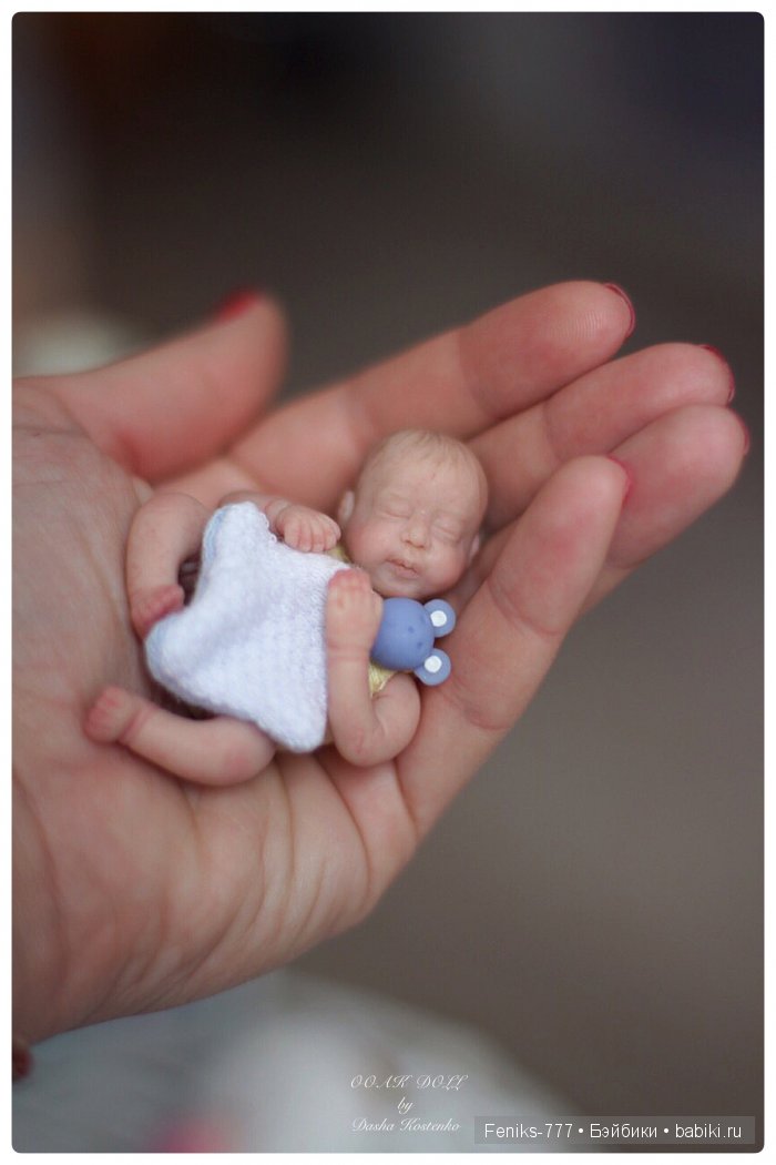Безмятежные сны...ООАК мини куклы Даши Костенко