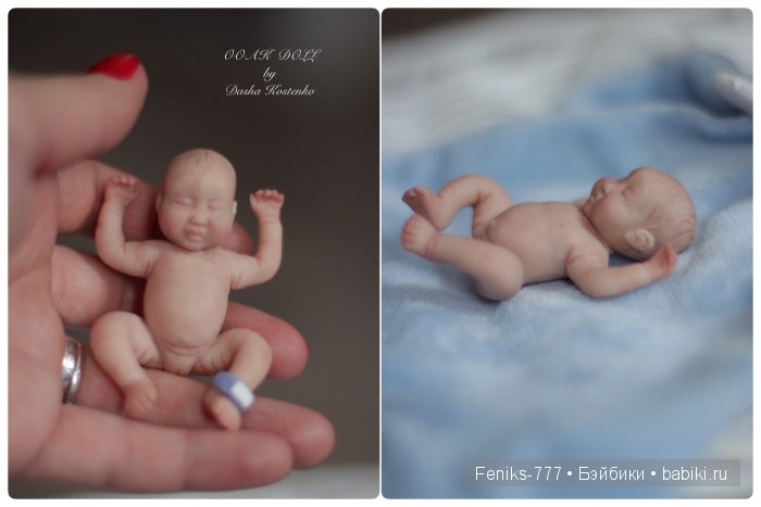 Безмятежные сны...ООАК мини куклы Даши Костенко