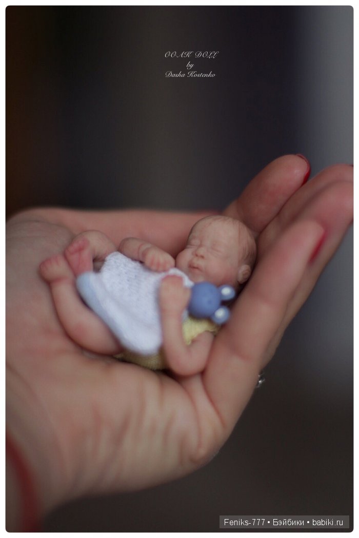 Безмятежные сны...ООАК мини куклы Даши Костенко