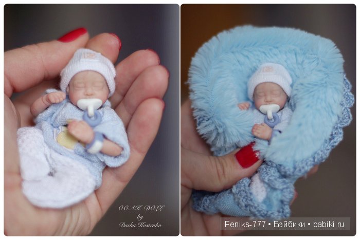 Безмятежные сны...ООАК мини куклы Даши Костенко