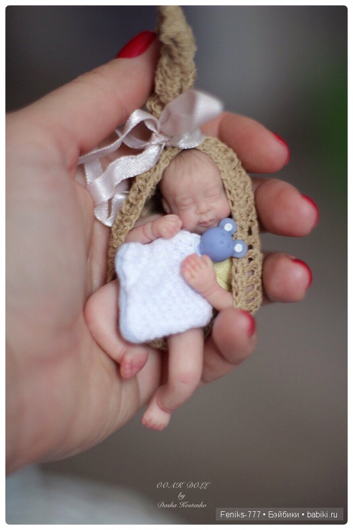 Безмятежные сны...ООАК мини куклы Даши Костенко (фото 5)