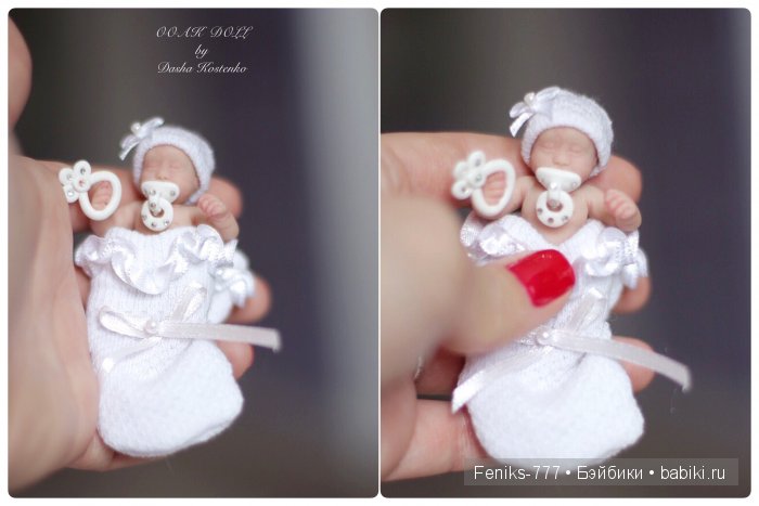 Безмятежные сны...ООАК мини куклы Даши Костенко