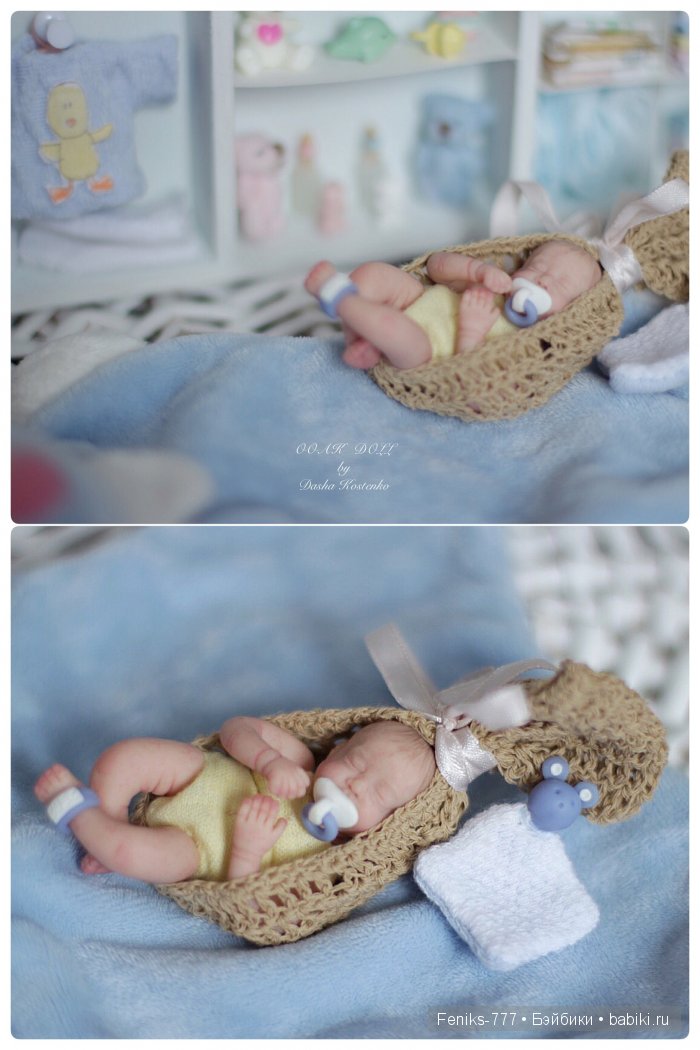 Безмятежные сны...ООАК мини куклы Даши Костенко