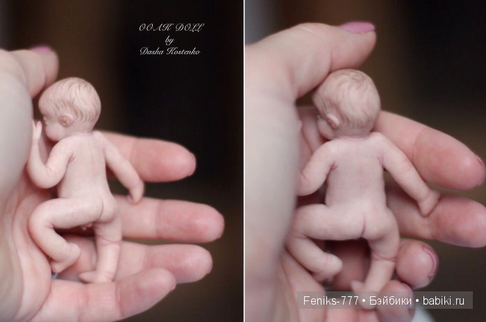 Безмятежные сны...ООАК мини куклы Даши Костенко