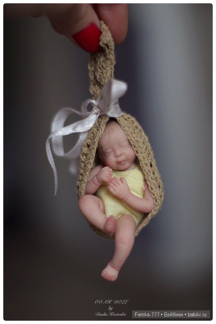 Безмятежные сны...ООАК мини куклы Даши Костенко (фото 2)