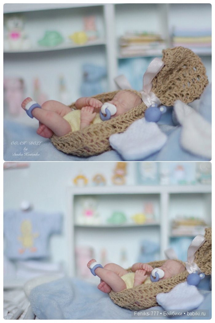 Безмятежные сны...ООАК мини куклы Даши Костенко