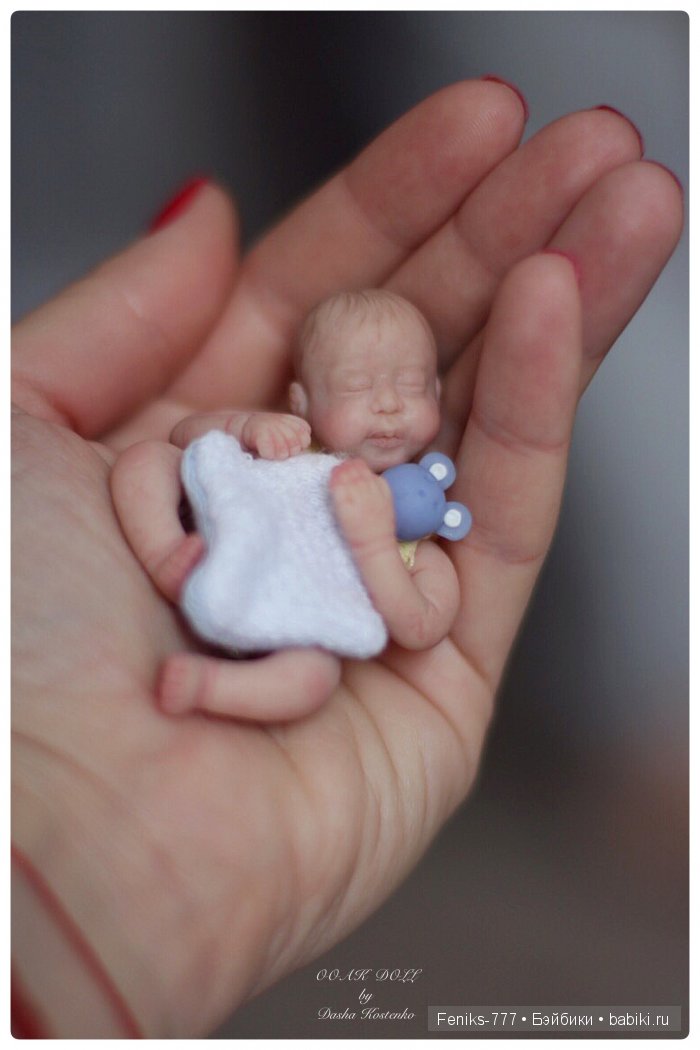 Безмятежные сны...ООАК мини куклы Даши Костенко (фото 10)