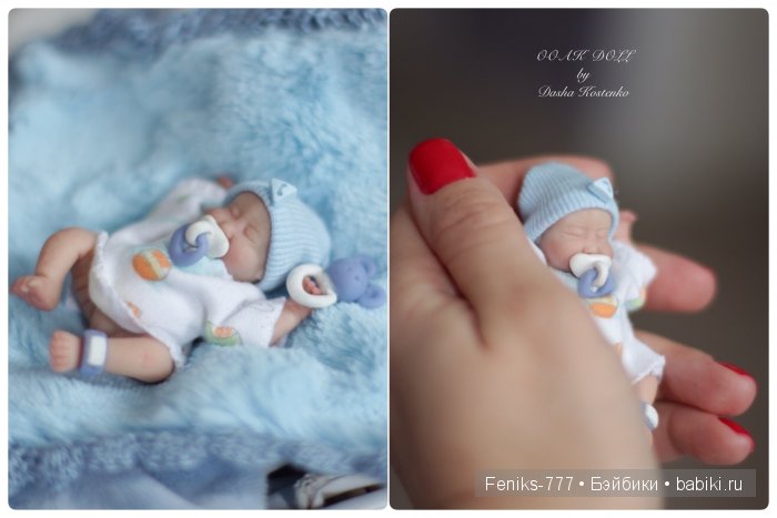 Безмятежные сны...ООАК мини куклы Даши Костенко