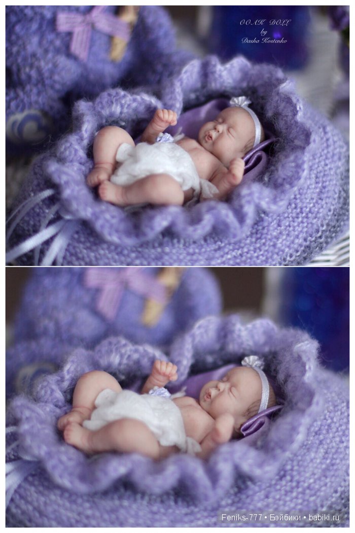 Ясенька - лавандовая принцесса! ООАК мини кукла Даши Костенко