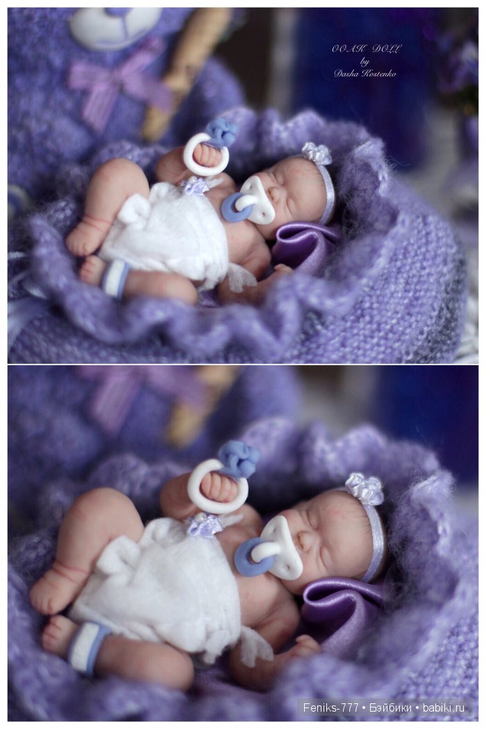 Ясенька - лавандовая принцесса! ООАК мини кукла Даши Костенко