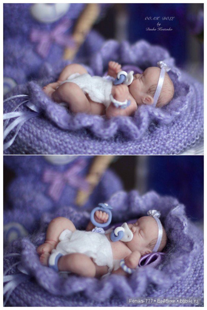 Ясенька - лавандовая принцесса! ООАК мини кукла Даши Костенко