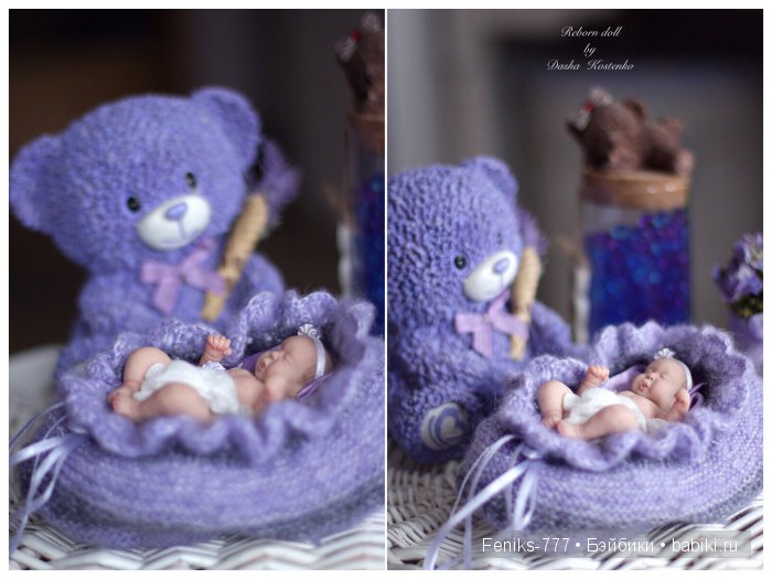 Ясенька - лавандовая принцесса! ООАК мини кукла Даши Костенко