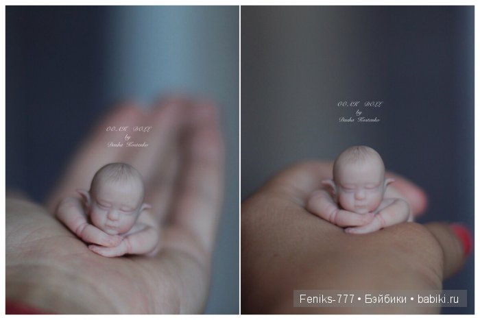 Клубничный Эльф. ООАК мини кукла Даши Костенко