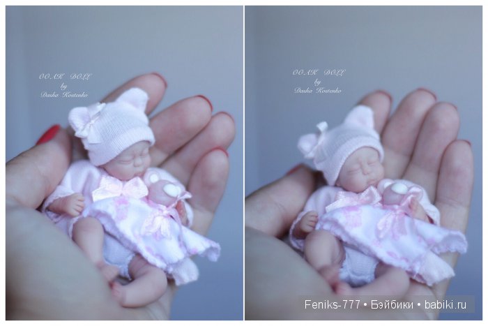 Нежность моя - София! Мини кукла ООАК Даши Костенко