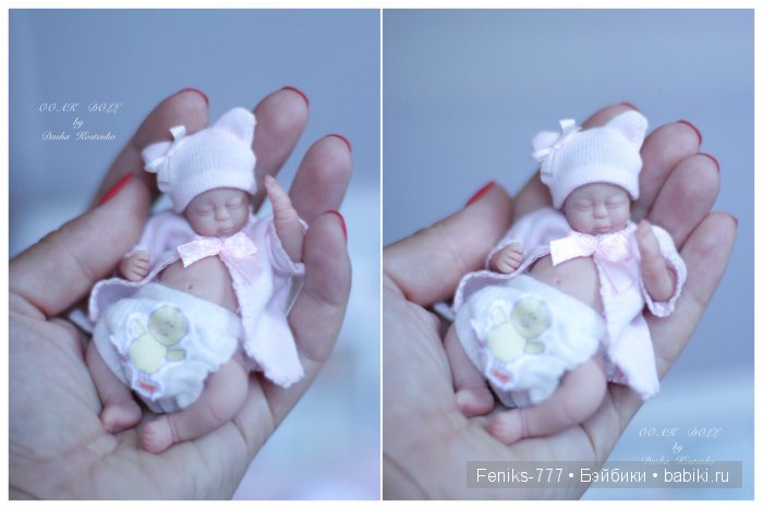 Нежность моя - София! Мини кукла ООАК Даши Костенко (фото 7)