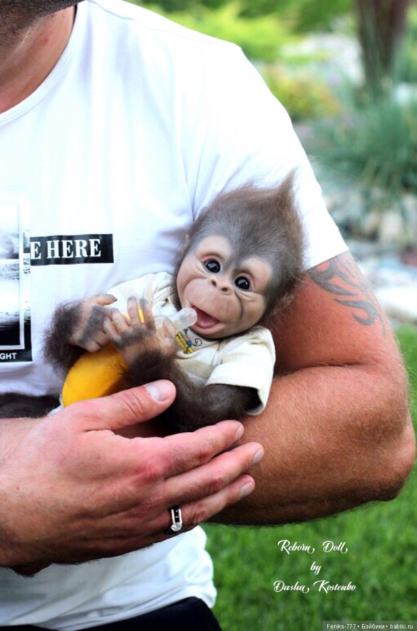 Гарик-удивительный малыш! Обезьянка реборн Даши Костенко (фото 8)