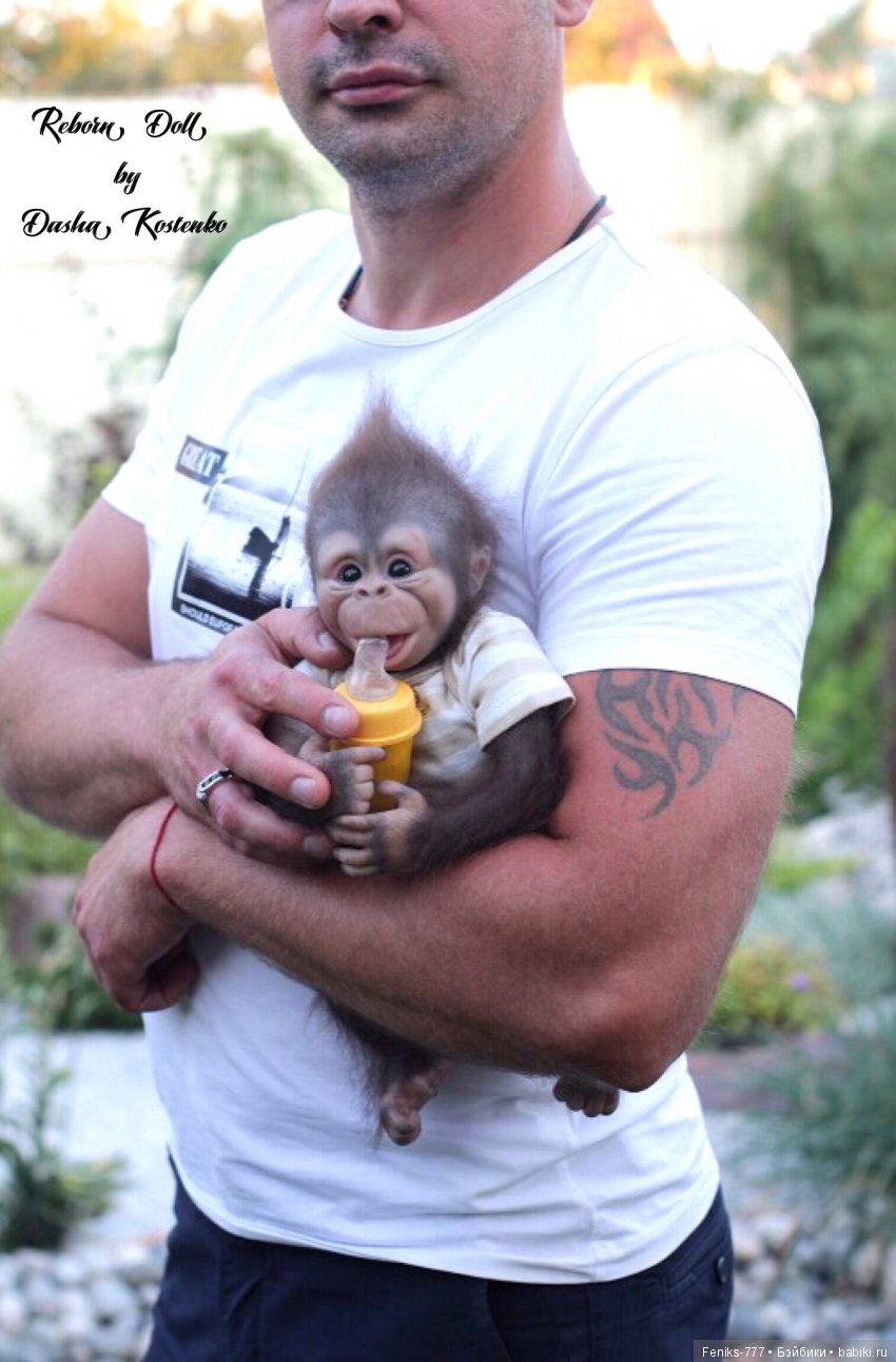 Гарик-удивительный малыш! Обезьянка реборн Даши Костенко (фото 9)