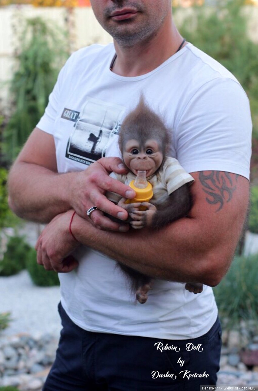 Гарик-удивительный малыш! Обезьянка реборн Даши Костенко (фото 2)