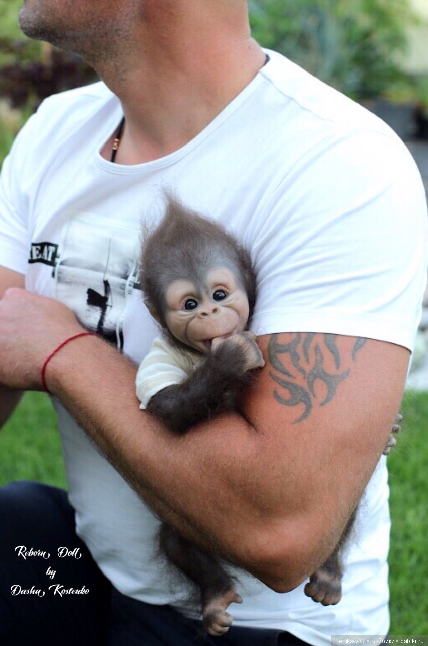 Гарик-удивительный малыш! Обезьянка реборн Даши Костенко (фото 5)