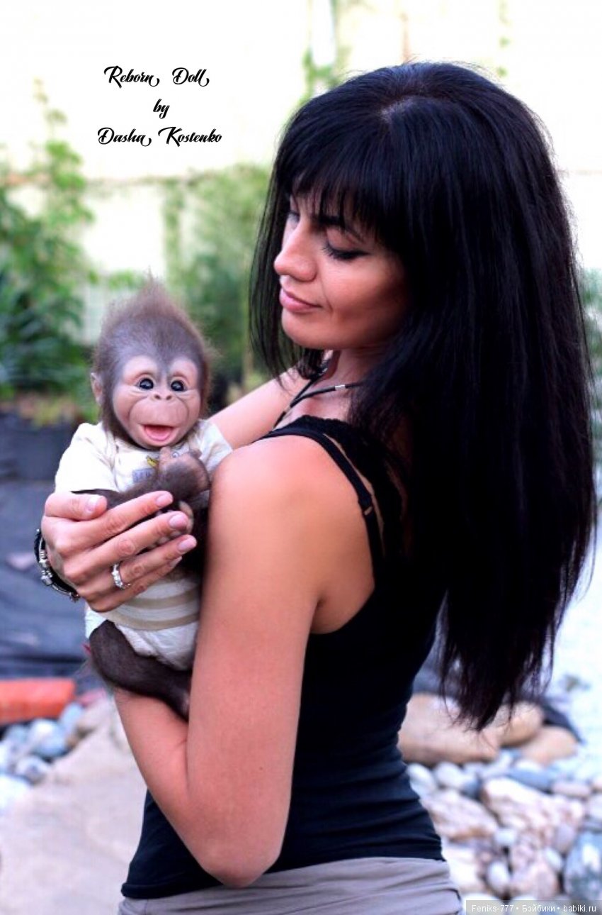Гарик-удивительный малыш! Обезьянка реборн Даши Костенко