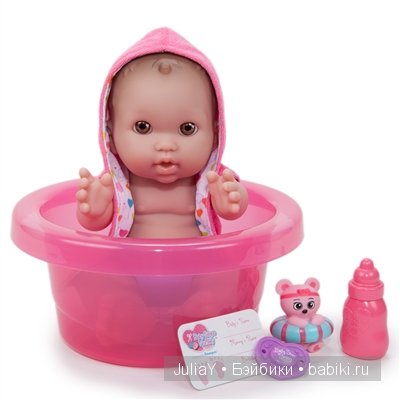 Пупс "Веселая кроха" с ванночкой Арт 17820