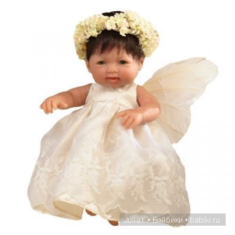 Кукла 24см Маленький ангел с цветочным венком Арт.307