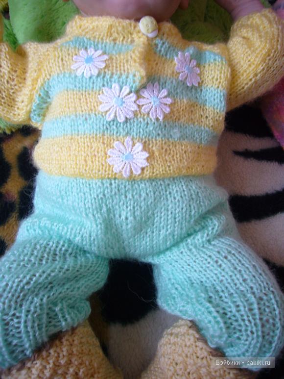 Наши вязалочки . Одежда для кукол реборн.