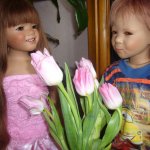 Однажды, в День 8 марта... Коллекционные куклы Liska Hugo от Annet Himstedt и моя доченька