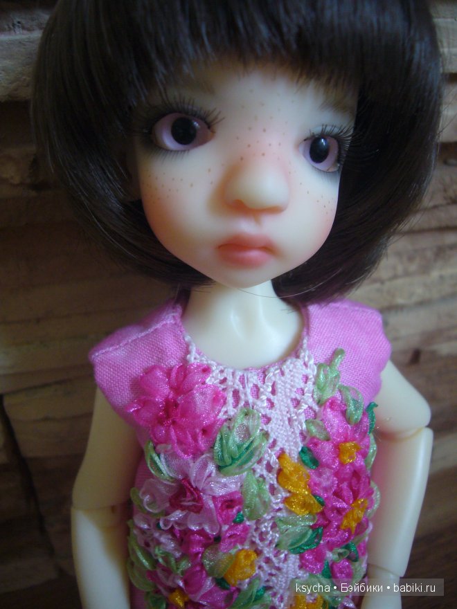 "Цветочные" платьица для Корички. Cinnamon Kaye Wiggs (фото 5)