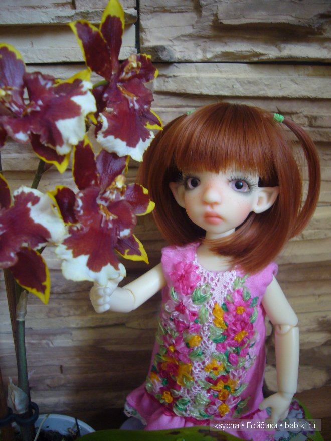 "Цветочные" платьица для Корички. Cinnamon Kaye Wiggs