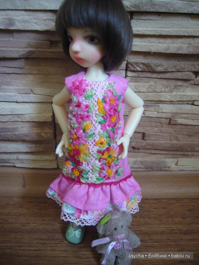 "Цветочные" платьица для Корички. Cinnamon Kaye Wiggs (фото 3)