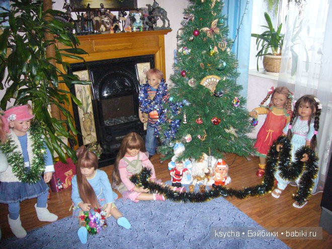 Как мы елочку наряжали... Liska Tetti Hugo Margeli Tivi (Annette Himstedt) Enya (Pluszok)