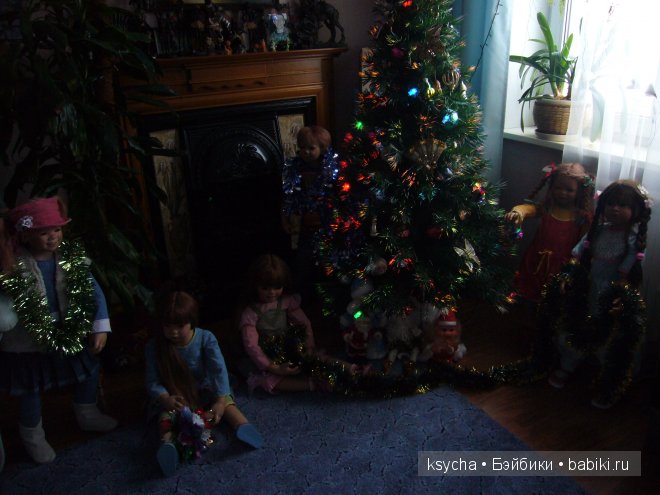 Как мы елочку наряжали... Liska Tetti Hugo Margeli Tivi (Annette Himstedt) Enya (Pluszok)