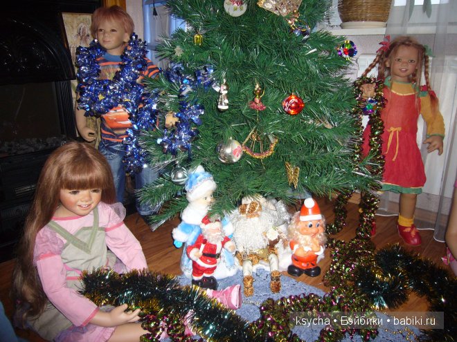 Как мы елочку наряжали... Liska Tetti Hugo Margeli Tivi (Annette Himstedt) Enya (Pluszok)