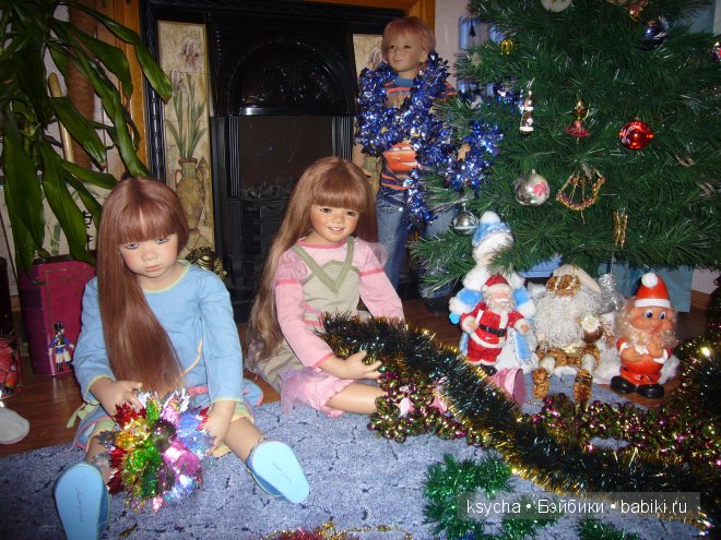 Как мы елочку наряжали... Liska Tetti Hugo Margeli Tivi (Annette Himstedt) Enya (Pluszok)