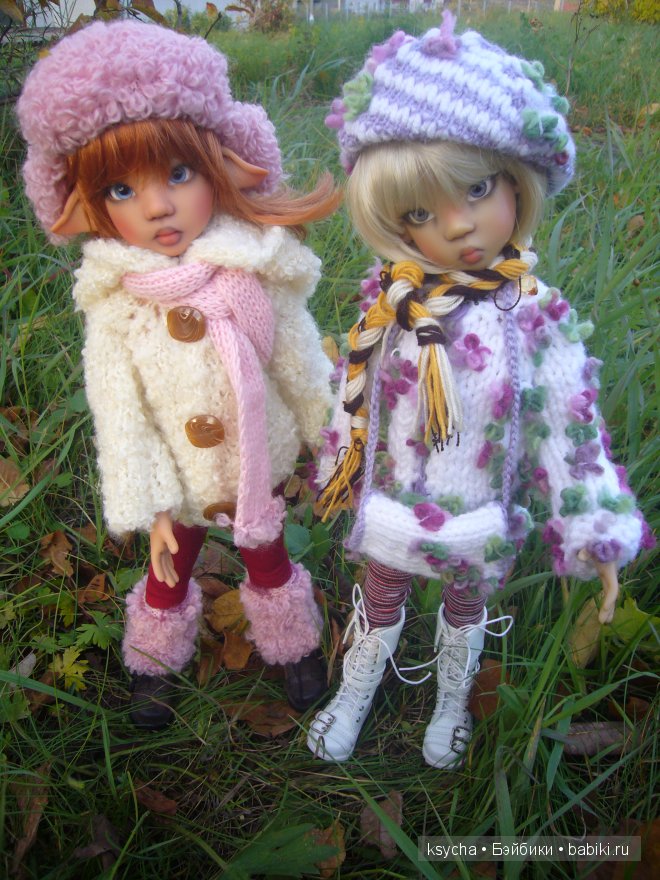 Осенняя прелюдия... Larisa (tan) Miki (ligt tan) bi Kaye Wiggs