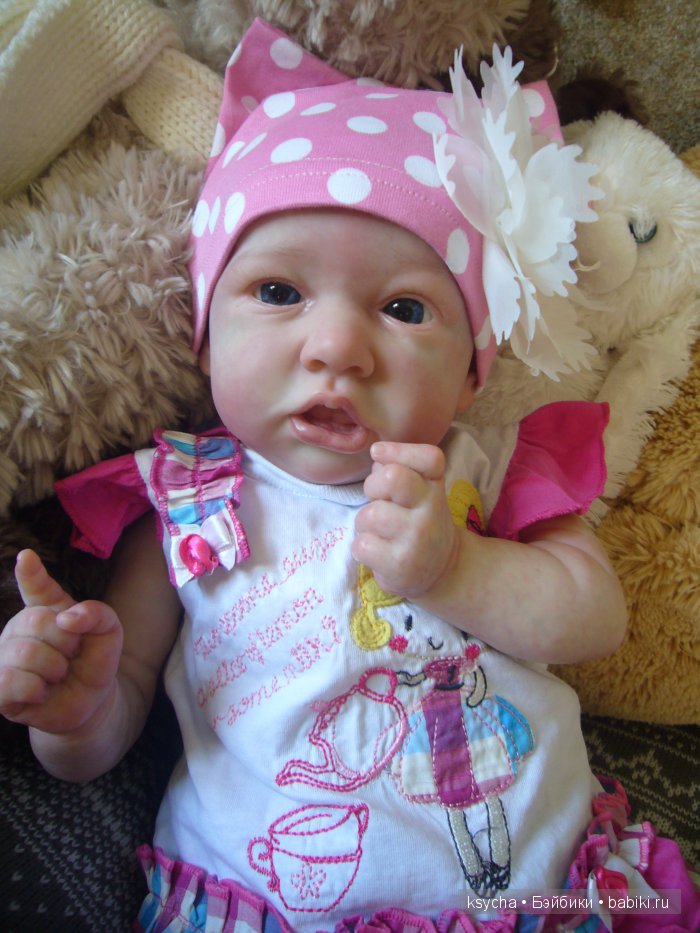 Агата...кукла-реборн из молда Saskia (фото 2)
