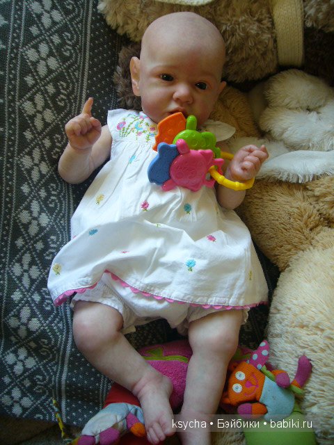 Агата...кукла-реборн из молда Saskia (фото 8)