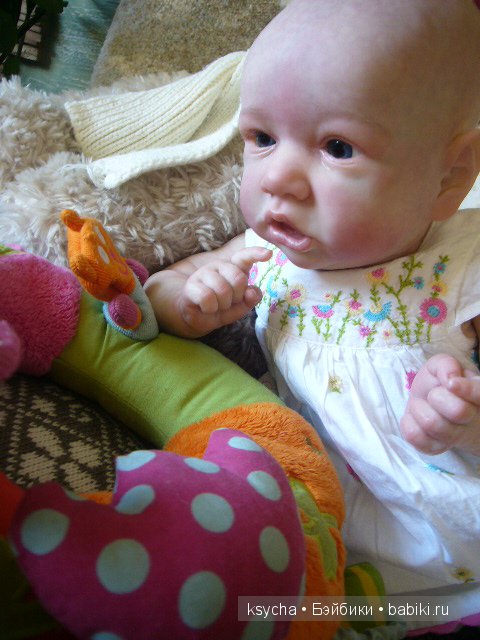 Агата...кукла-реборн из молда Saskia (фото 4)