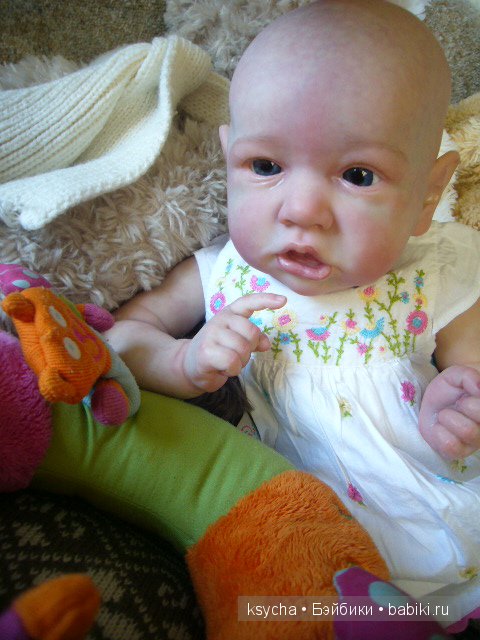 Агата...кукла-реборн из молда Saskia (фото 5)