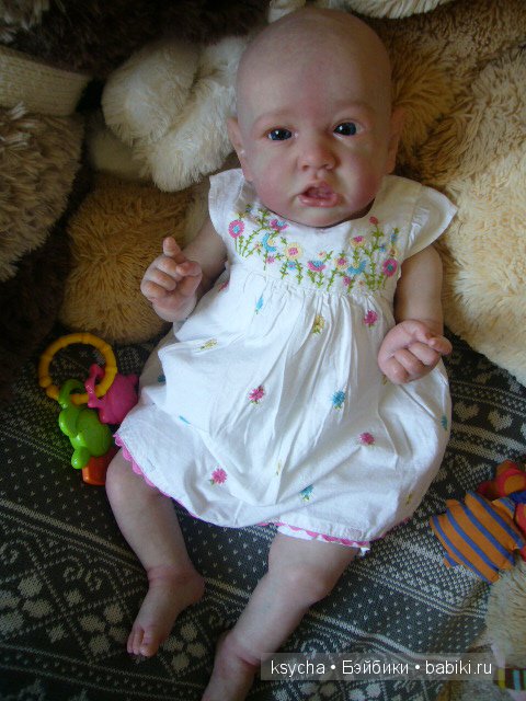 Агата...кукла-реборн из молда Saskia (фото 9)