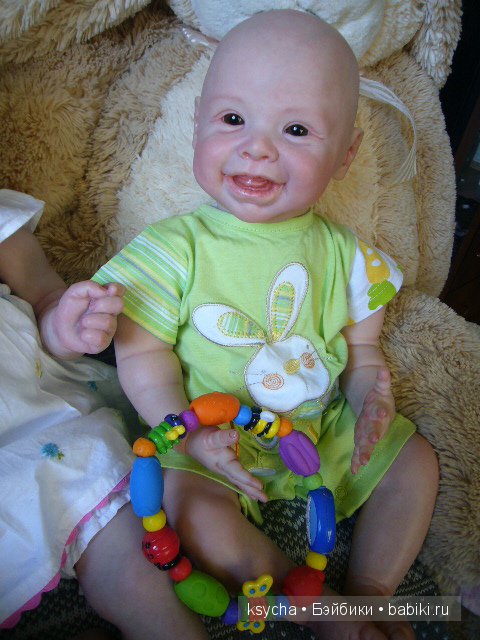 Агата...кукла-реборн из молда Saskia (фото 7)