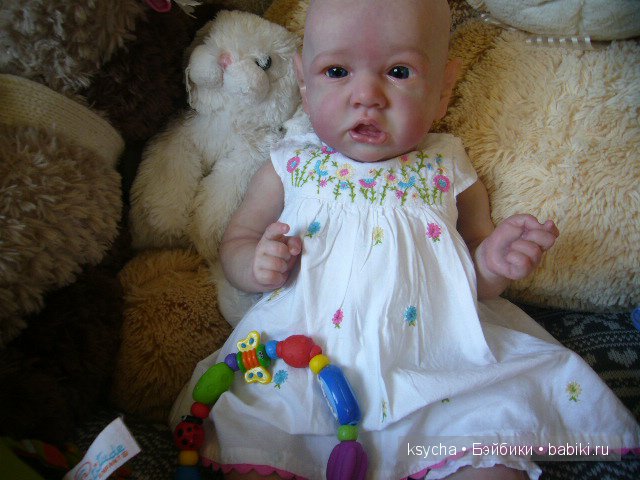 Агата...кукла-реборн из молда Saskia (фото 3)