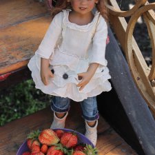 Моя маленькая дачница Пукиша... коллекционная кукла от Annette Himstedt