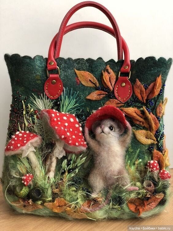 Какая прелесть... валяные сумочки | Бэйбики Какая прелесть... валяные сумочки (фото 2)